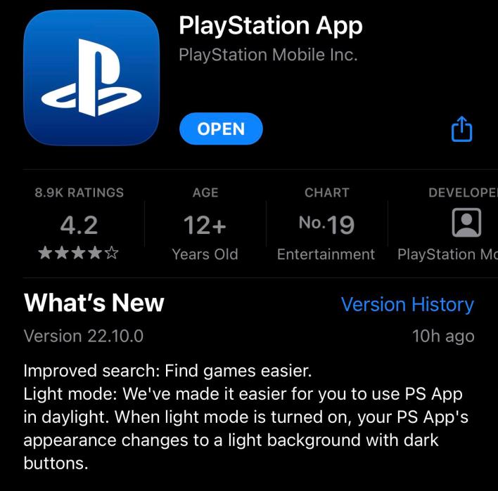 O aplicativo PlayStation lida com um recurso que os usuários solicitaram por um tempo!