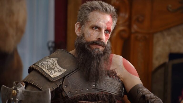Vídeo de marketing para God of War Ragnarök estrelado por John Travolta e Ben Stiller.