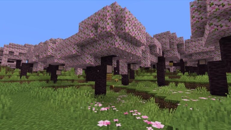 A nova atualização do Minecraft 1.2 trará área de cerejeira, farejador e muito mais..
