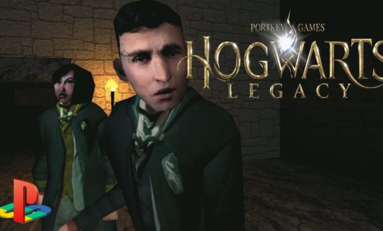 Como seria se Hogwarts Legacy chegasse ao PS1?