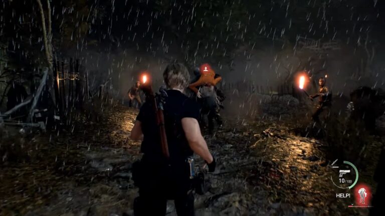 O efeito da chuva em Resident Evil 4 Remake é polêmico⛈️