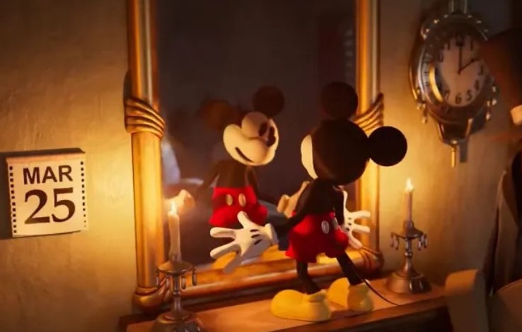 Anunciando o novo jogo Disney Epic Mickey Rebrushed dark Mickey Mouse!